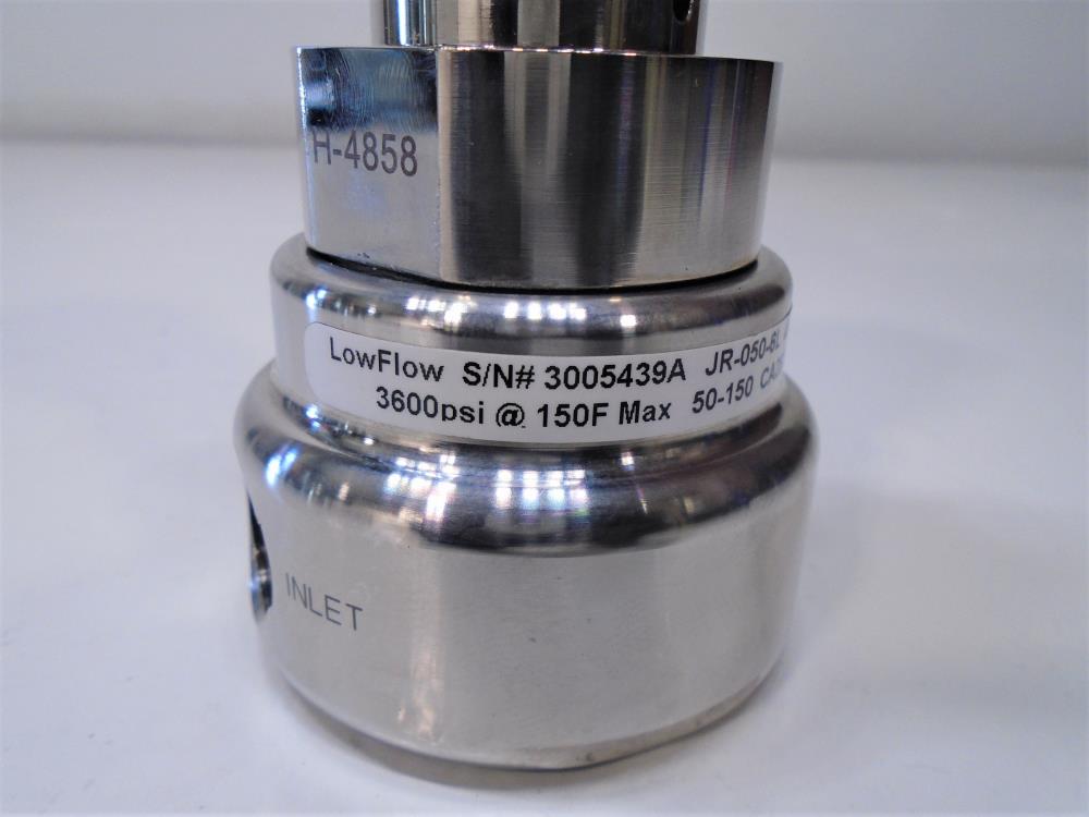 LowFlow 1/2" NPT Pressure Regulator JR-050-6L, Stainless Steel, 3600 - 4000 PSI